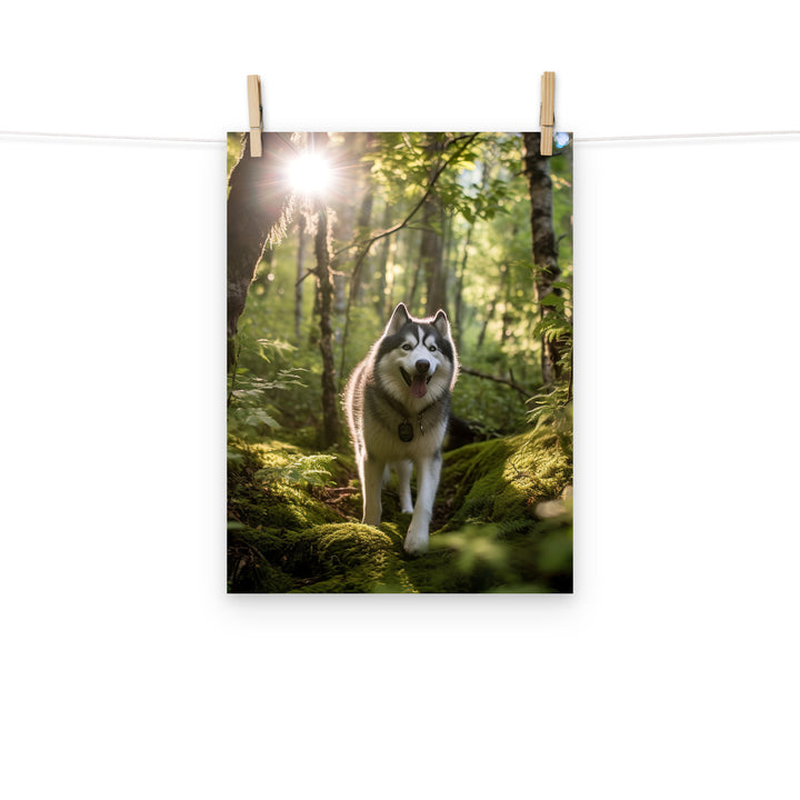 Alaskan Malamute Photo paper poster - PosterfyAI.com