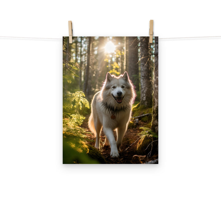 Alaskan Malamute Photo paper poster - PosterfyAI.com