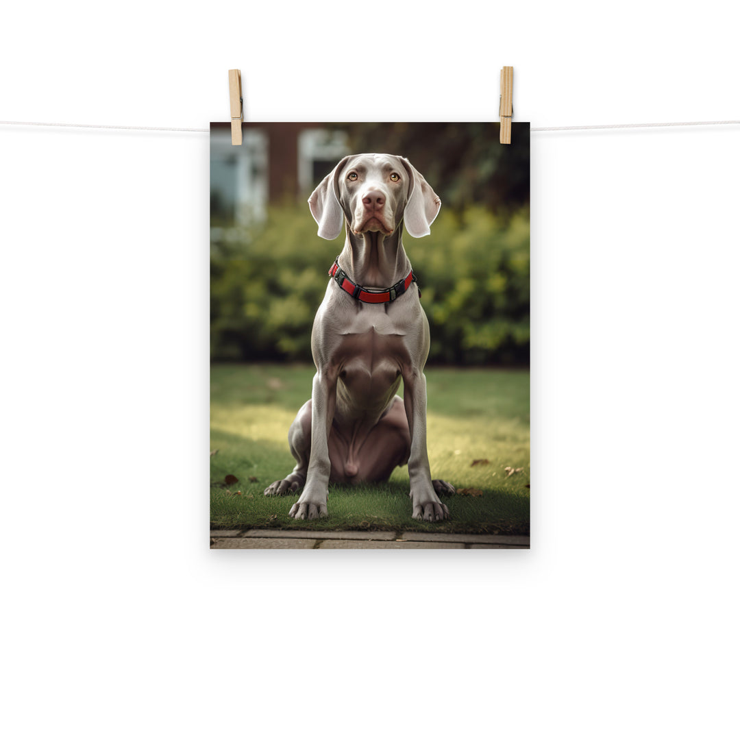 Weimaraner Photo paper poster - PosterfyAI.com