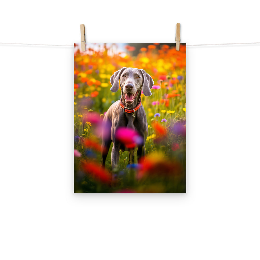 Weimaraner Photo paper poster - PosterfyAI.com