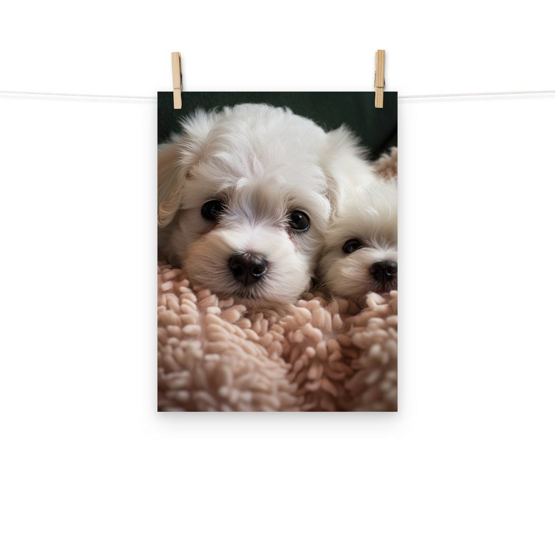 Bichon Frise Photo paper poster - PosterfyAI.com