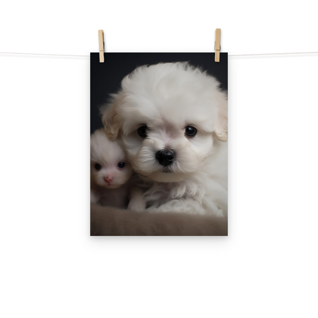 Bichon Frise Photo paper poster - PosterfyAI.com