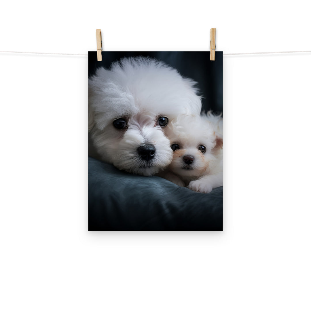 Bichon Frise Photo paper poster - PosterfyAI.com