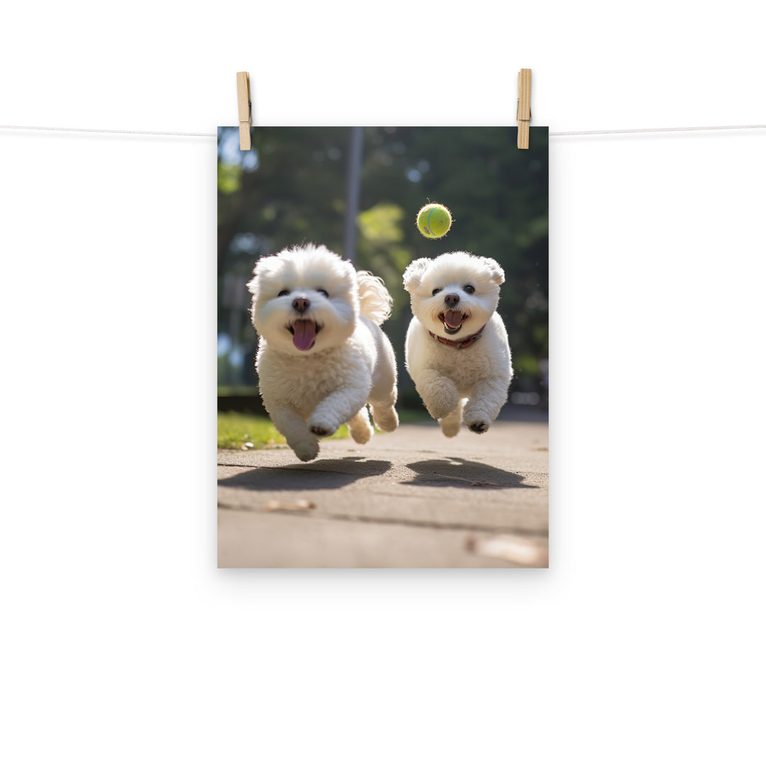 Bichon Frise Photo paper poster - PosterfyAI.com