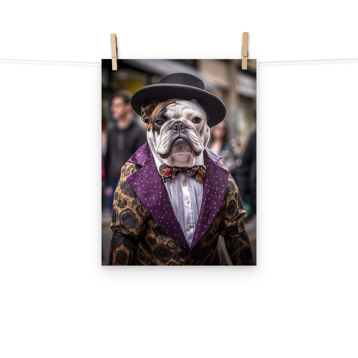 Bulldog Photo paper poster - PosterfyAI.com