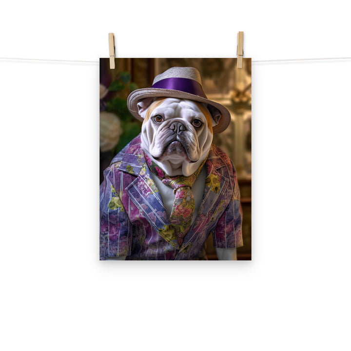 Bulldog Photo paper poster - PosterfyAI.com