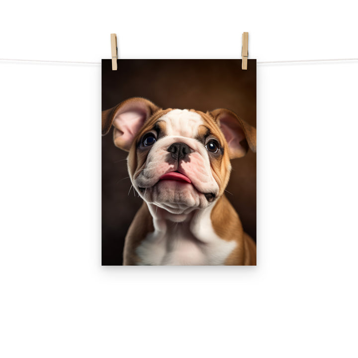 Bulldog Photo paper poster - PosterfyAI.com