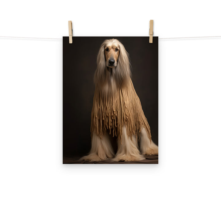 Afghan Hound Photo paper poster - PosterfyAI.com