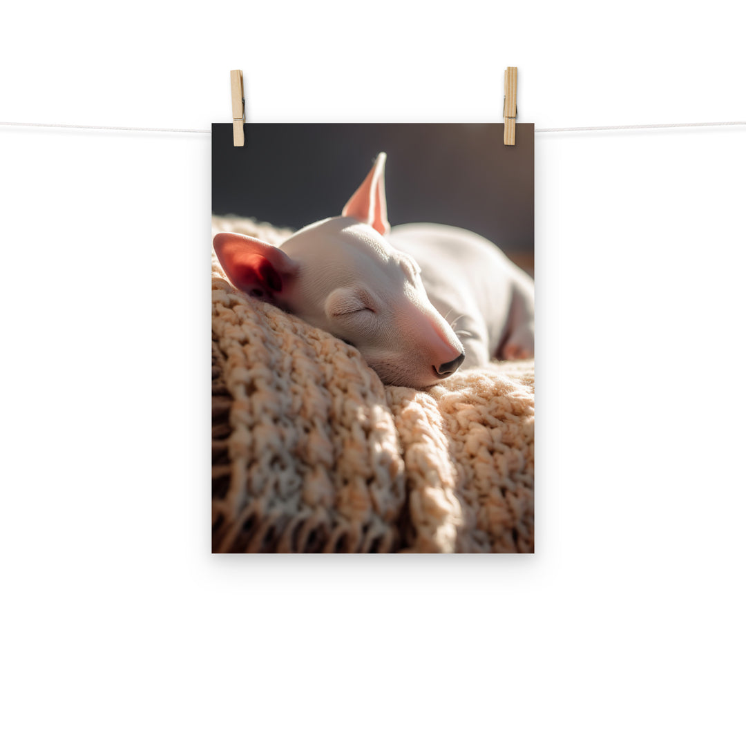 Bull Terrier Photo paper poster - PosterfyAI.com