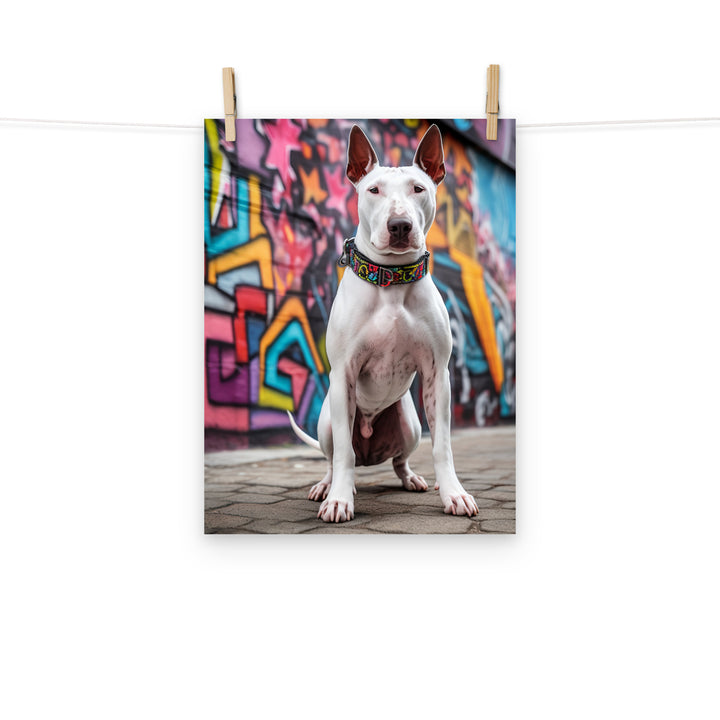 Bull Terrier Photo paper poster - PosterfyAI.com