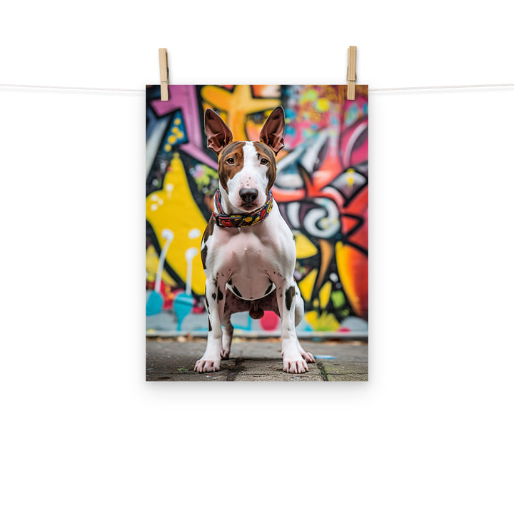 Bull Terrier Photo paper poster - PosterfyAI.com