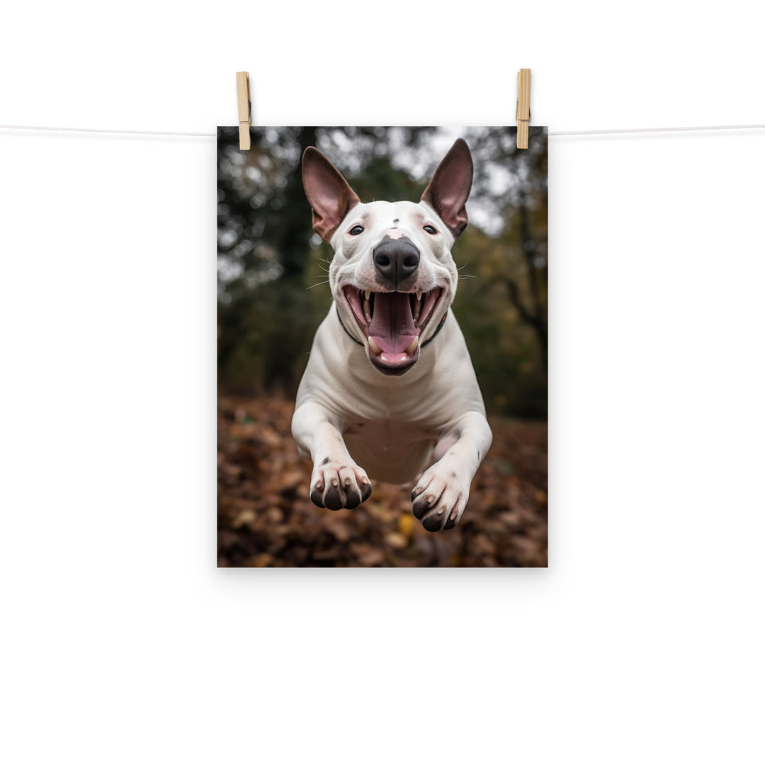 Bull Terrier Photo paper poster - PosterfyAI.com