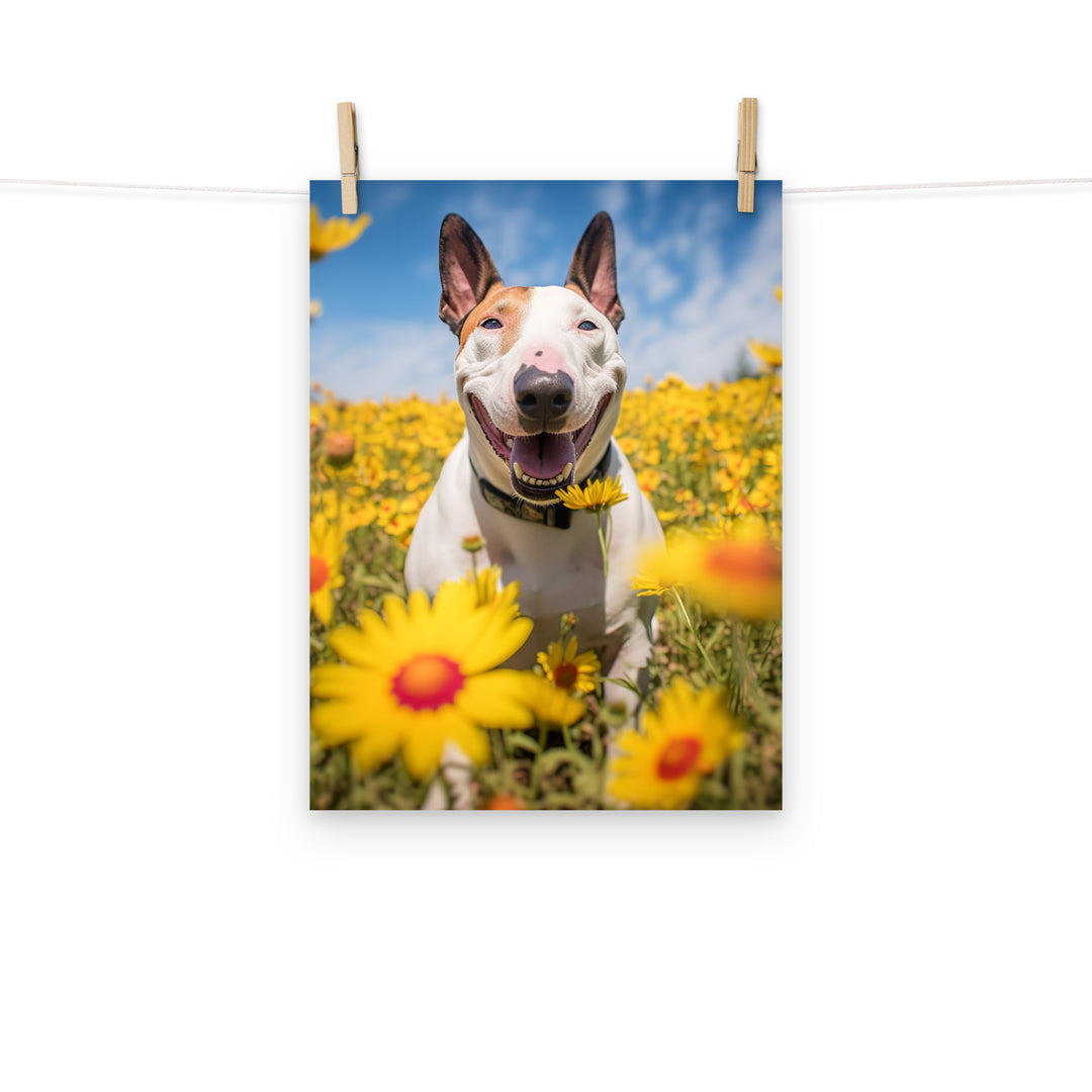 Bull Terrier Photo paper poster - PosterfyAI.com