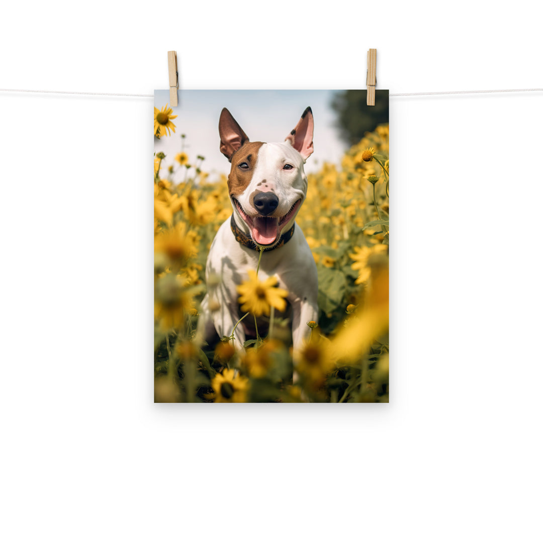 Bull Terrier Photo paper poster - PosterfyAI.com