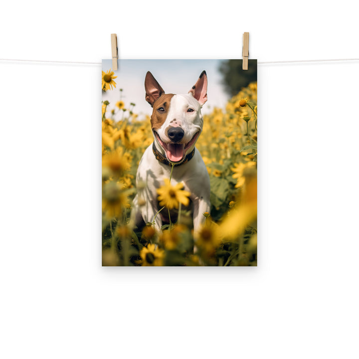 Bull Terrier Photo paper poster - PosterfyAI.com