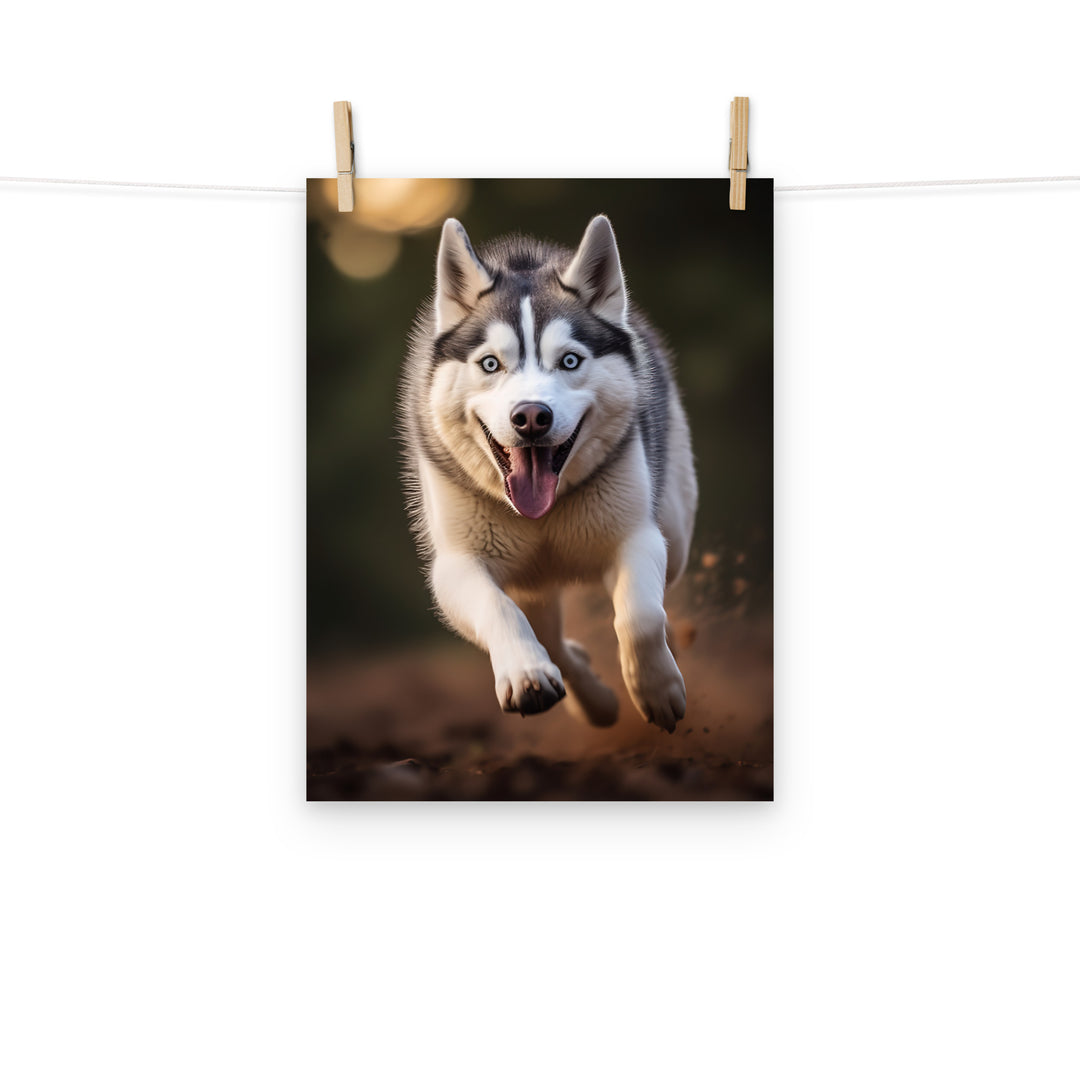 Siberian Husky Photo paper poster - PosterfyAI.com