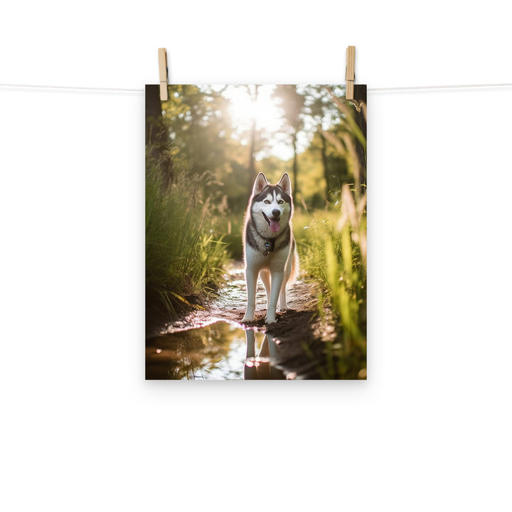 Siberian Husky Photo paper poster - PosterfyAI.com