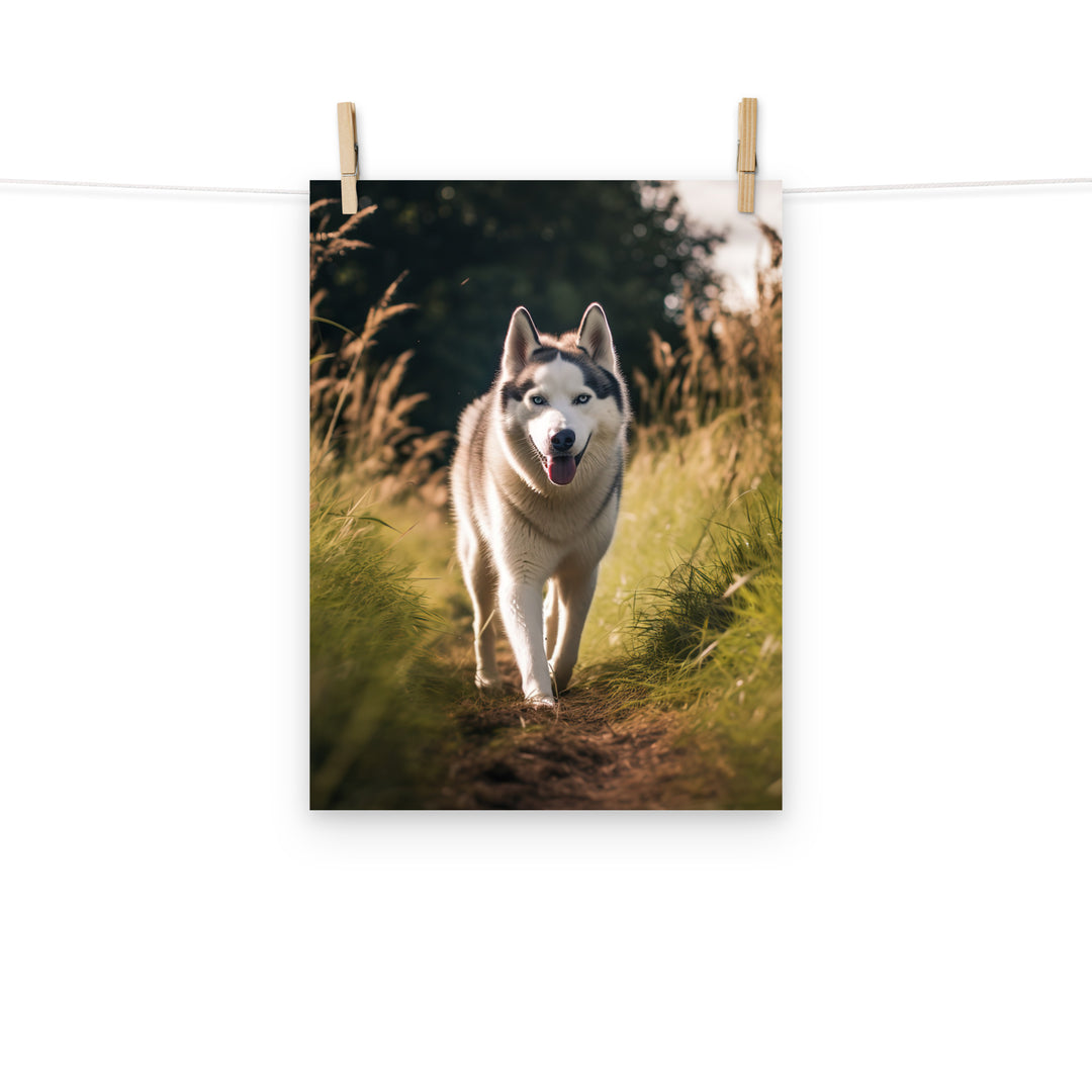 Siberian Husky Photo paper poster - PosterfyAI.com