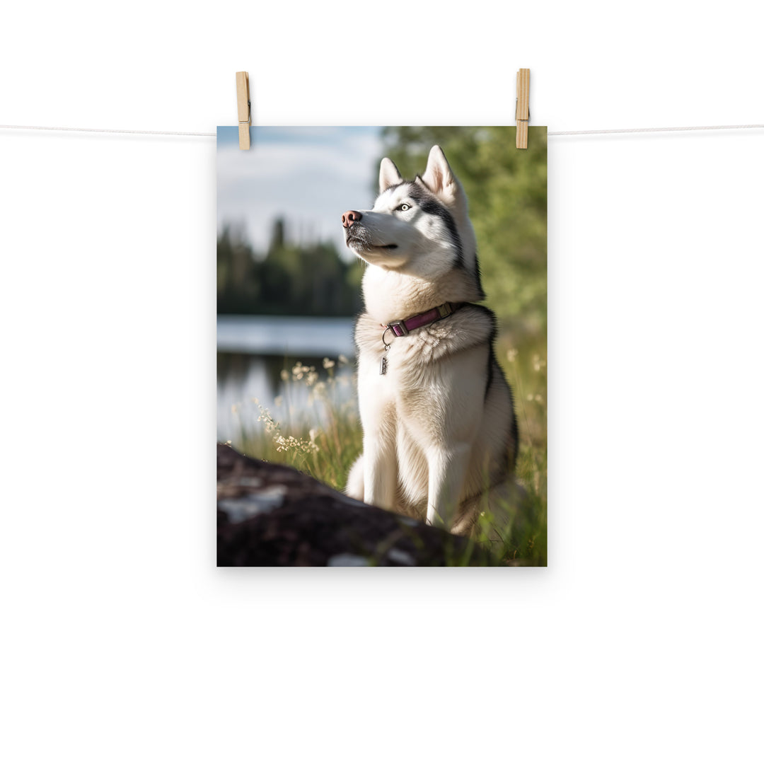 Siberian Husky Photo paper poster - PosterfyAI.com