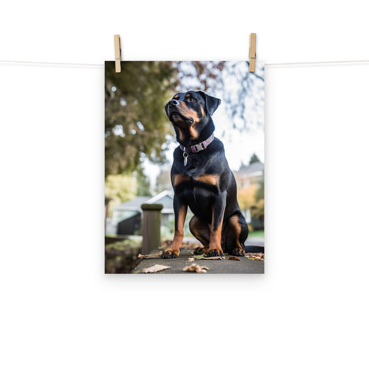 Rottweiler Photo paper poster - PosterfyAI.com