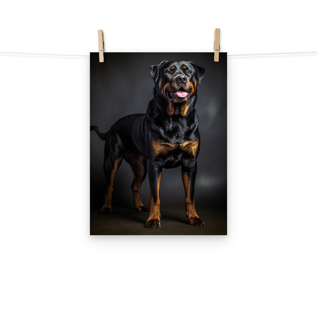 Rottweiler Photo paper poster - PosterfyAI.com