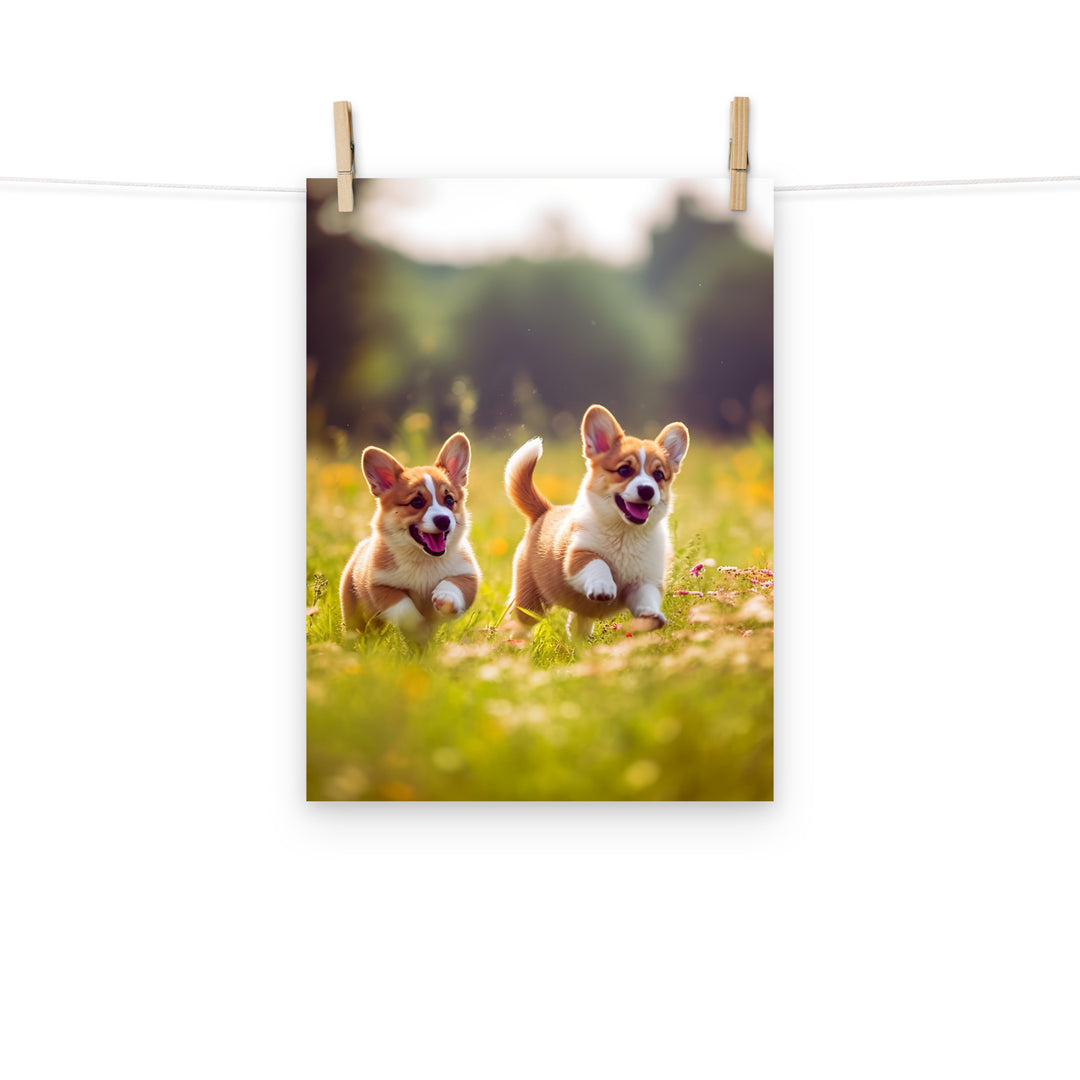 Welsh Corgi Photo paper poster - PosterfyAI.com