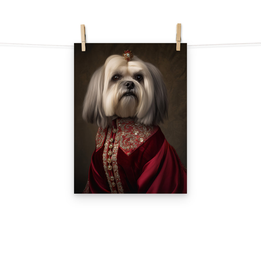 Lhasa Apso Photo paper poster - PosterfyAI.com