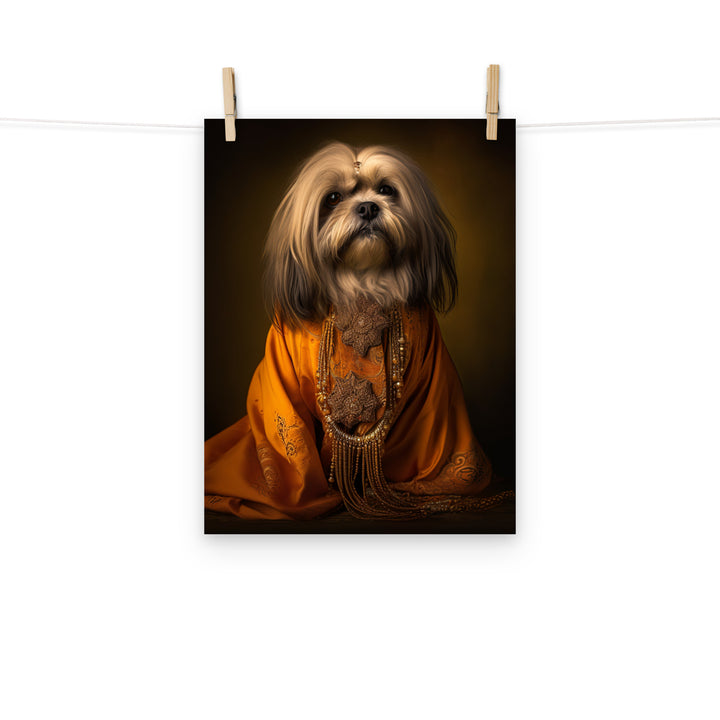 Lhasa Apso Photo paper poster - PosterfyAI.com