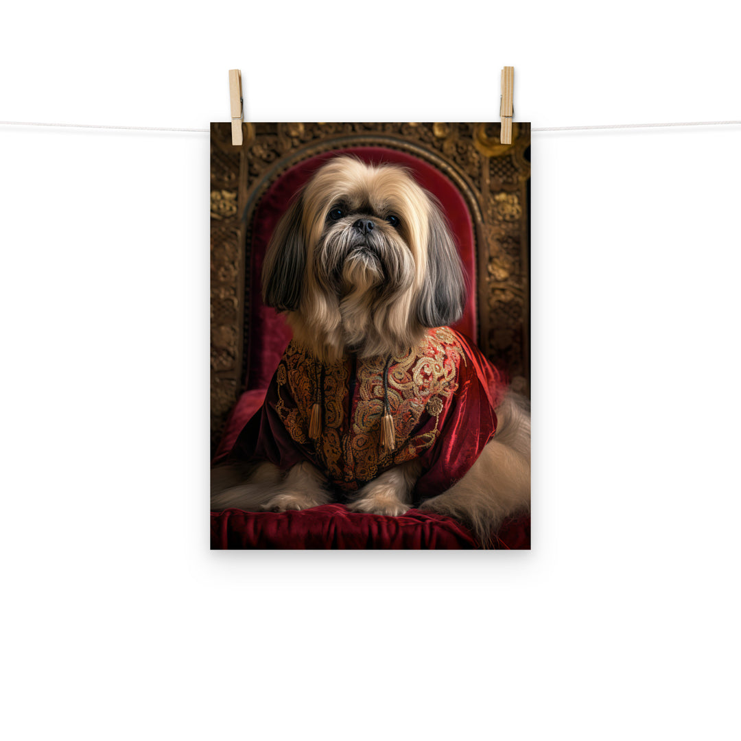 Lhasa Apso Photo paper poster - PosterfyAI.com