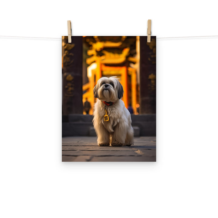 Lhasa Apso Photo paper poster - PosterfyAI.com