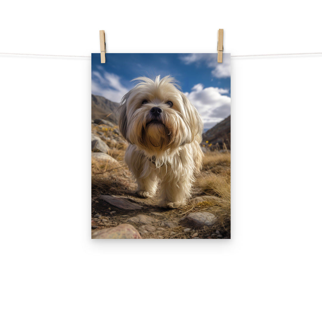 Lhasa Apso Photo paper poster - PosterfyAI.com