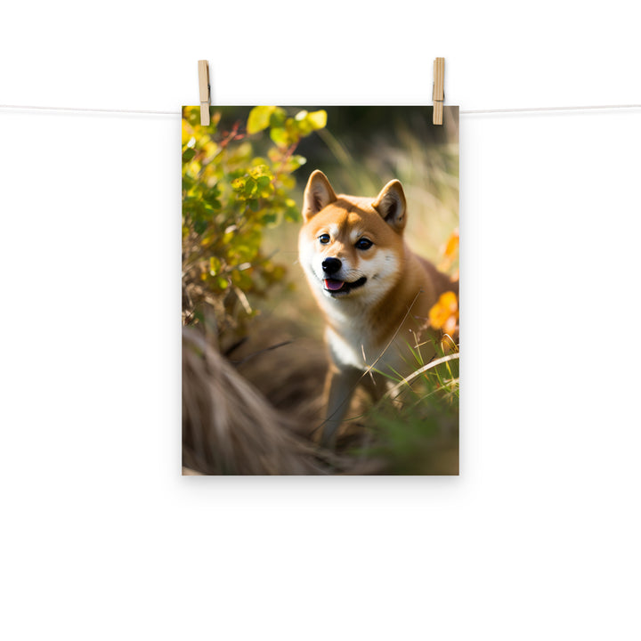 Shiba Inu Photo paper poster - PosterfyAI.com