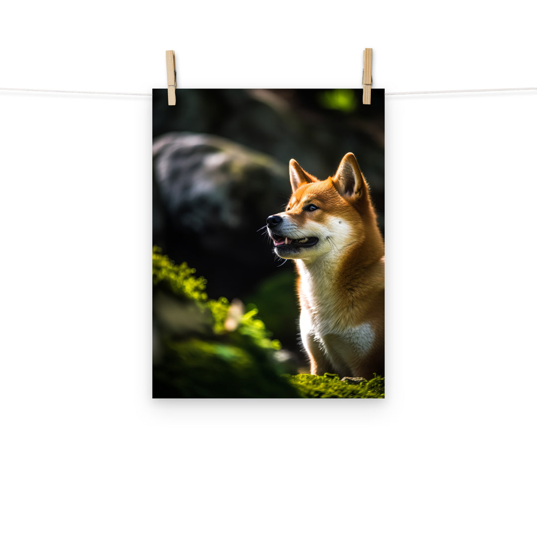 Shiba Inu Photo paper poster - PosterfyAI.com