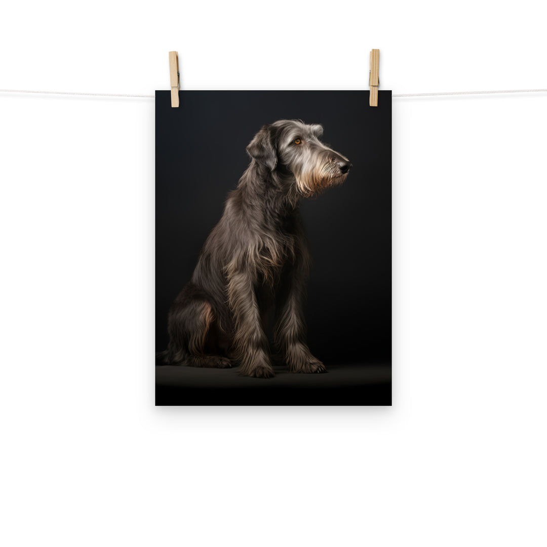 Scottish Deerhound Photo paper poster - PosterfyAI.com