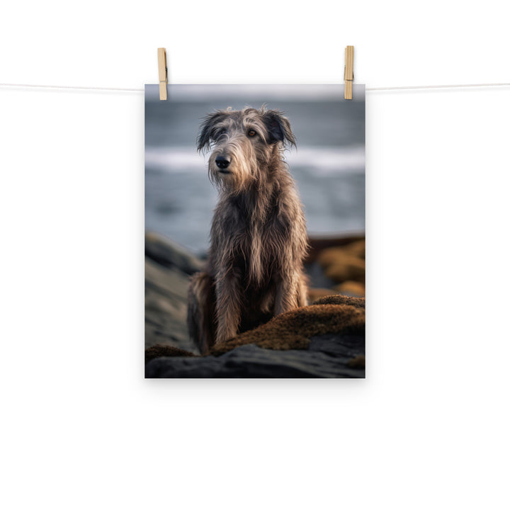 Scottish Deerhound Photo paper poster - PosterfyAI.com