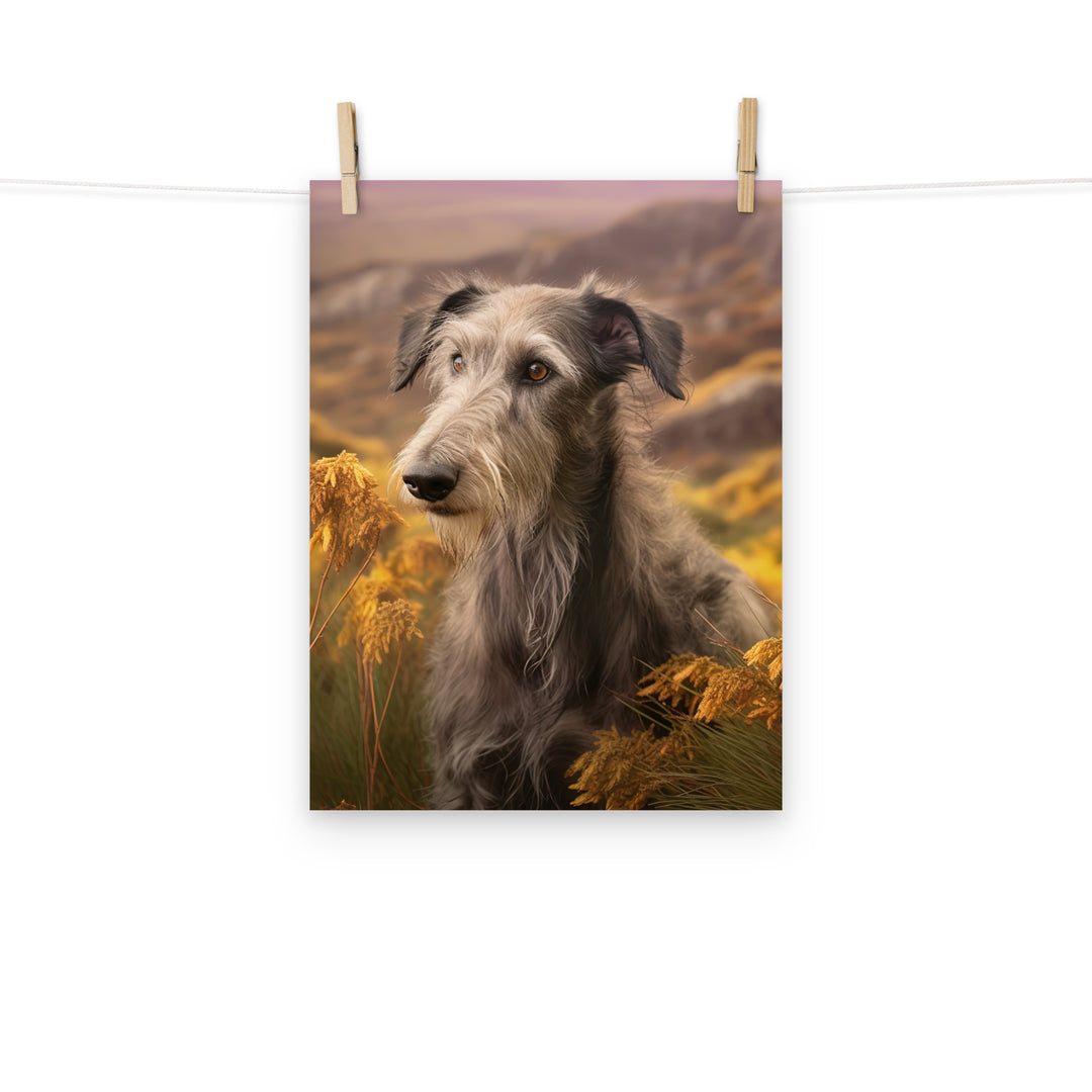 Scottish Deerhound Photo paper poster - PosterfyAI.com