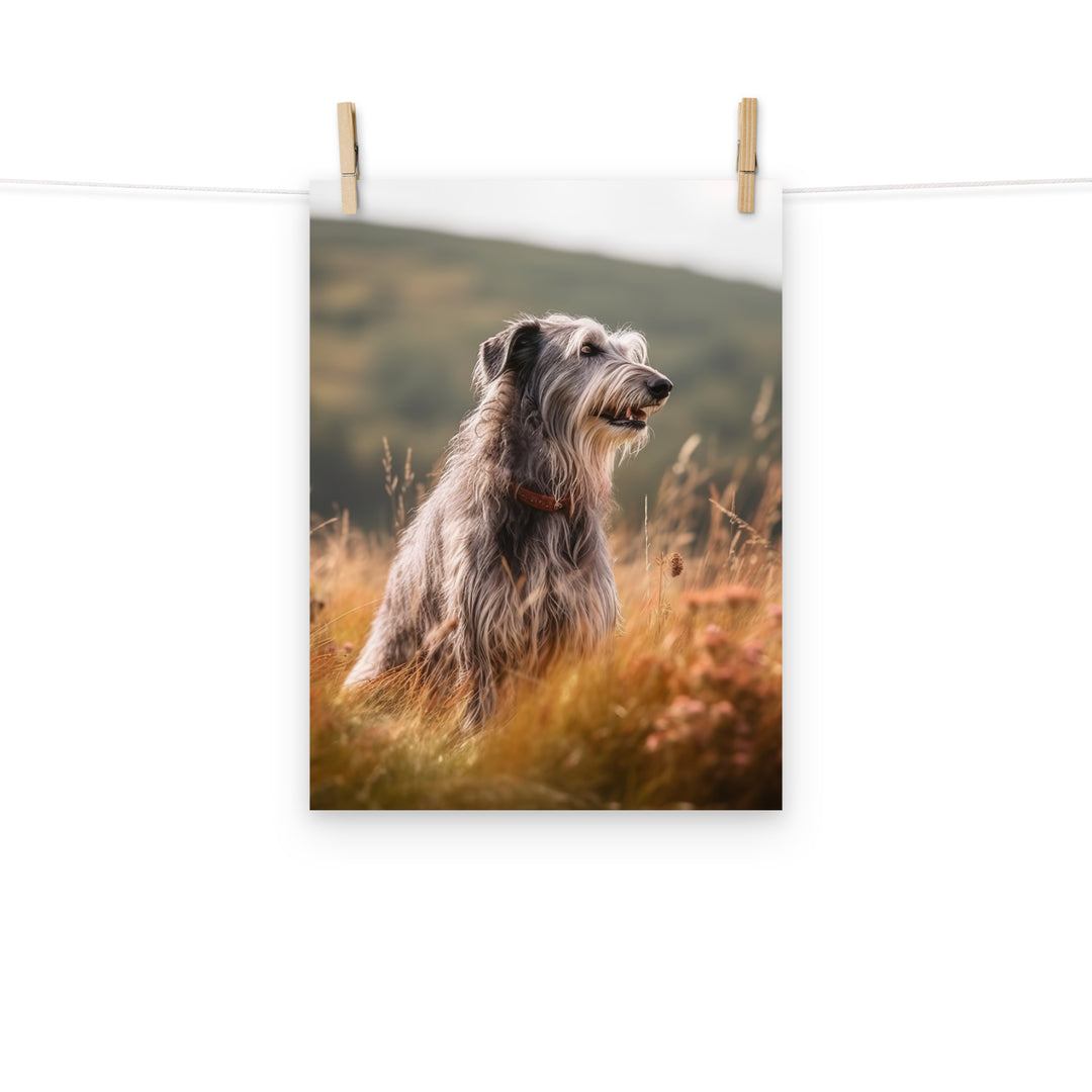 Scottish Deerhound Photo paper poster - PosterfyAI.com