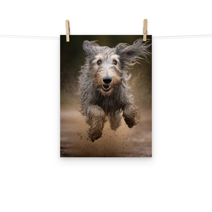 Scottish Deerhound Photo paper poster - PosterfyAI.com