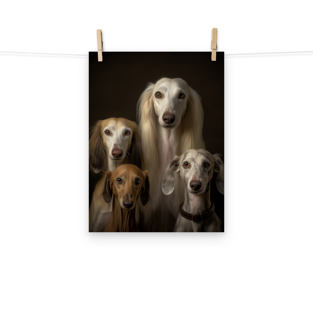 Saluki Photo paper poster - PosterfyAI.com