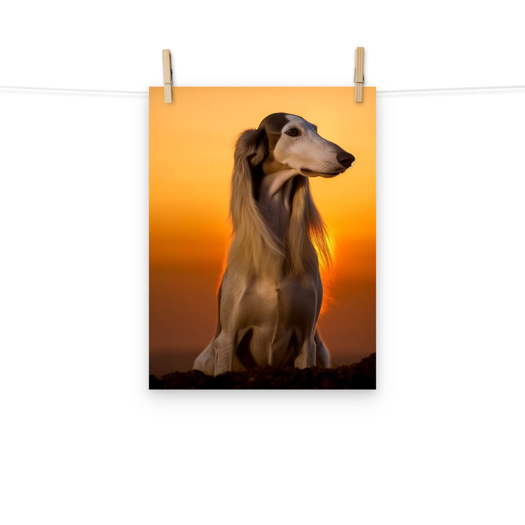 Saluki Photo paper poster - PosterfyAI.com