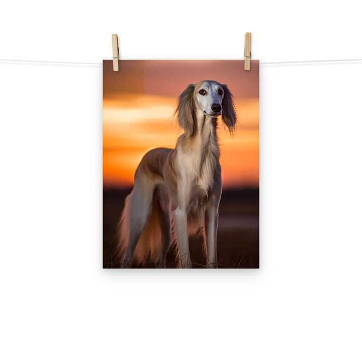 Saluki Photo paper poster - PosterfyAI.com