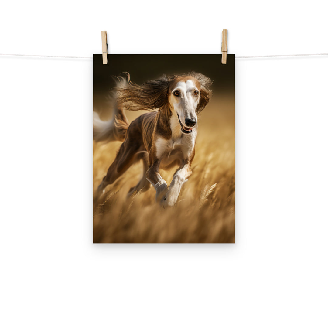 Saluki Photo paper poster - PosterfyAI.com