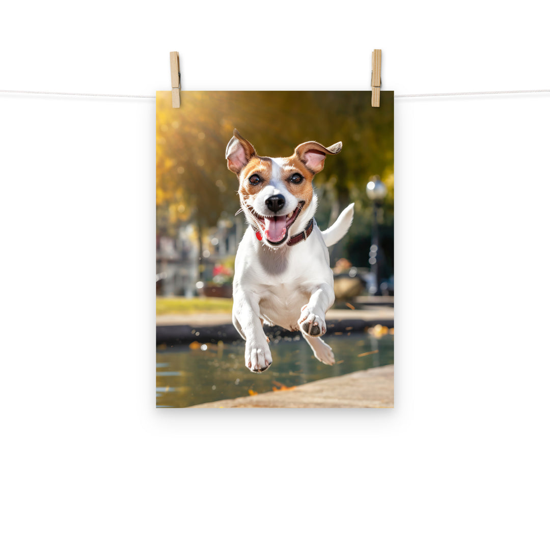 Jack Russell Terrier Photo paper poster - PosterfyAI.com