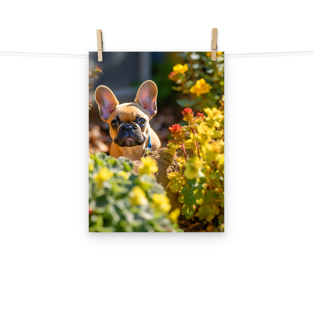 French Bulldog Photo paper poster - PosterfyAI.com