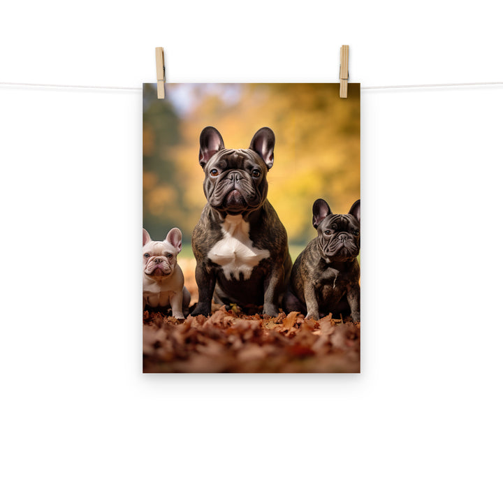 French Bulldog Photo paper poster - PosterfyAI.com