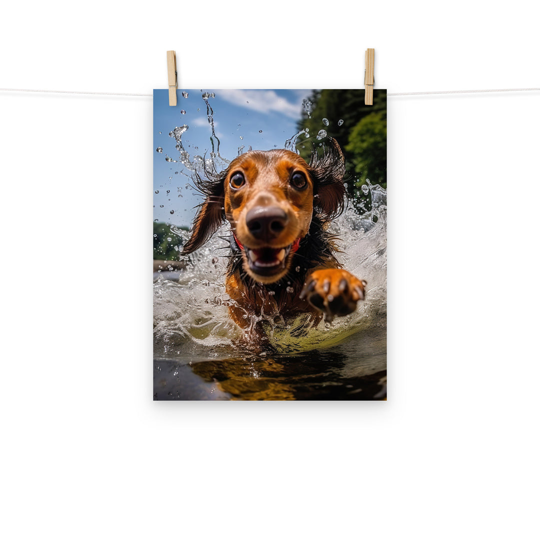 Dachshund Photo paper poster - PosterfyAI.com