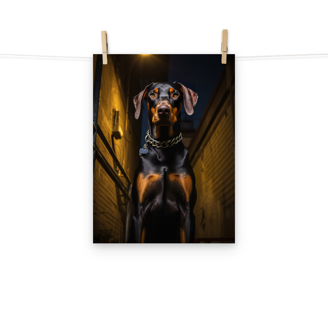 Doberman Photo paper poster - PosterfyAI.com