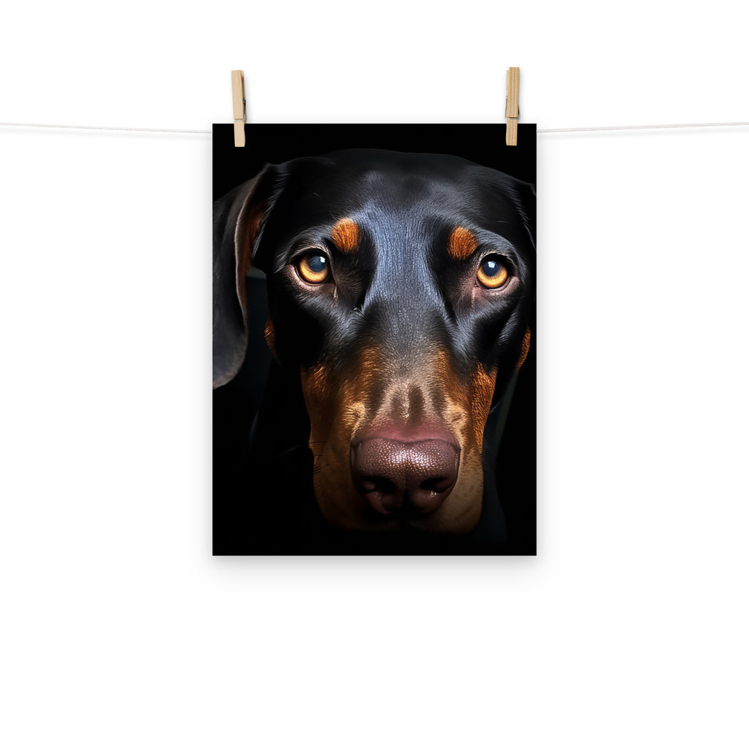 Doberman Photo paper poster - PosterfyAI.com