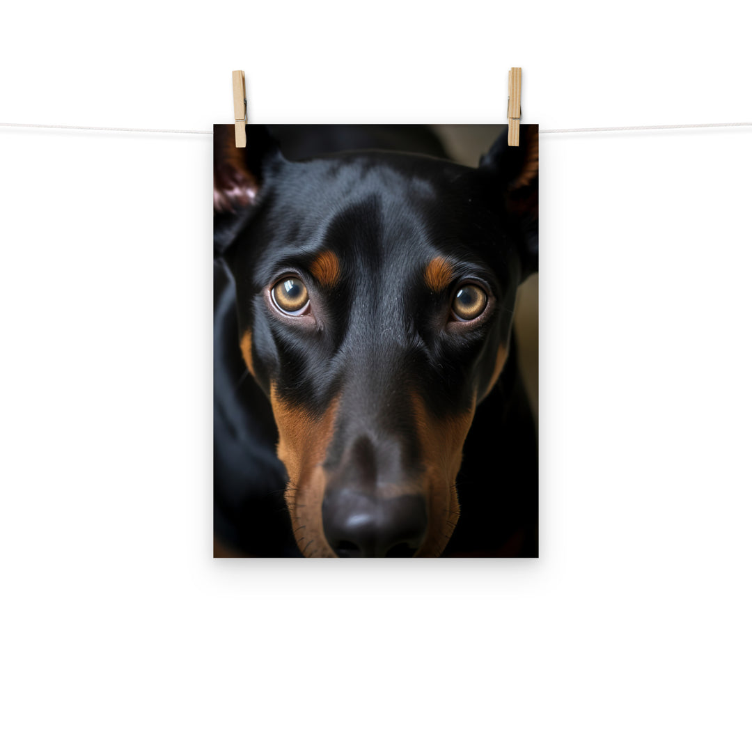 Doberman Photo paper poster - PosterfyAI.com