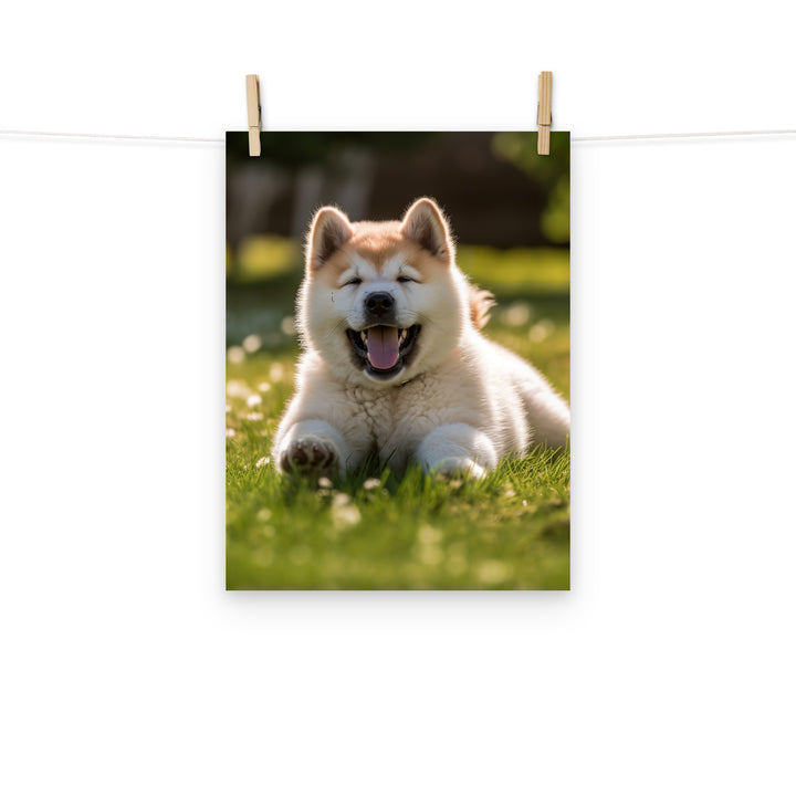 Akita Photo paper poster - PosterfyAI.com